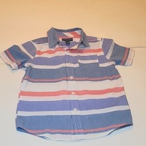 FRENCH TOAST Boy's Dress Shirt, Sz 5, Short Sleeves